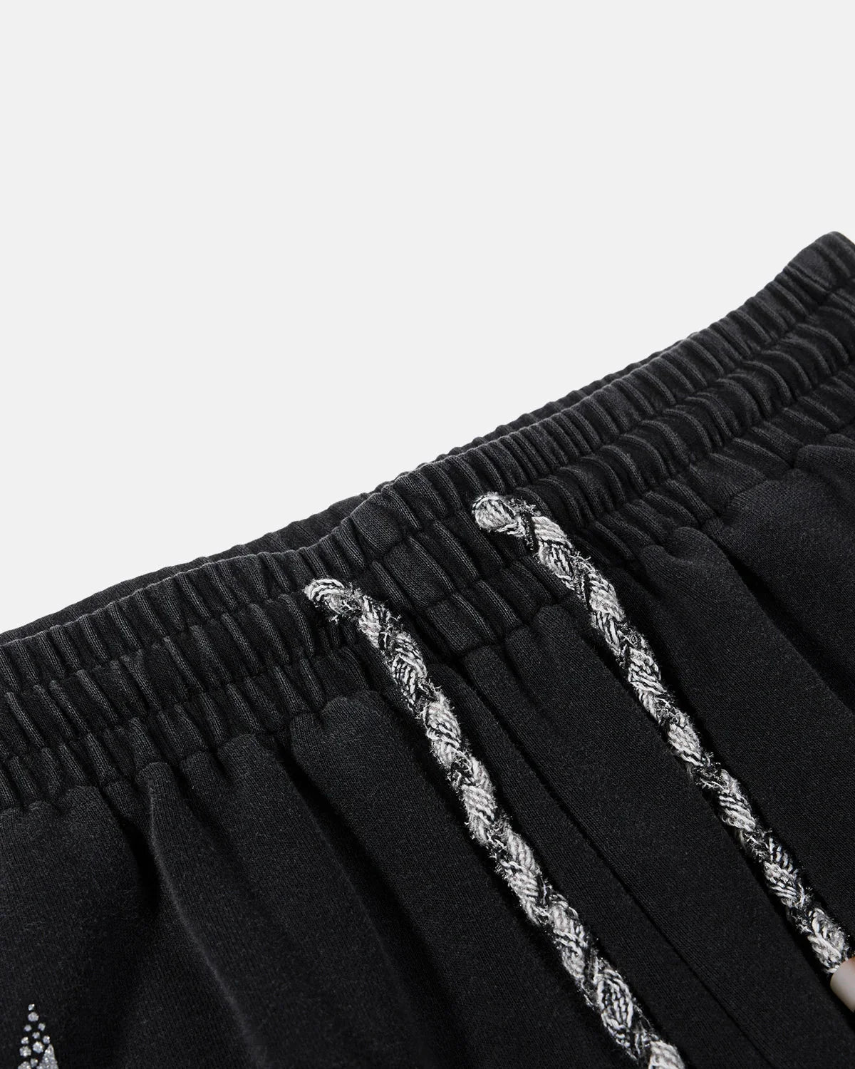 Omygoods Rhinestone Star Barrel Sweatpants