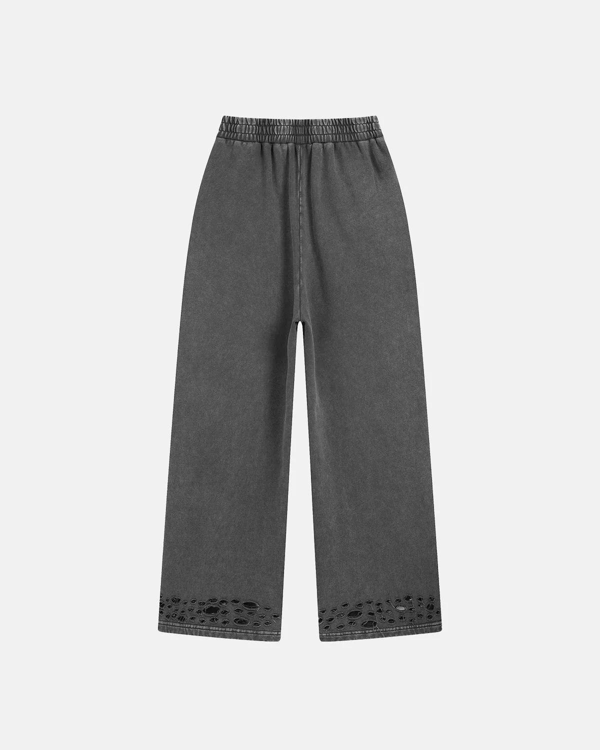 Omygoods Ripped Acid Wash Sweatpant