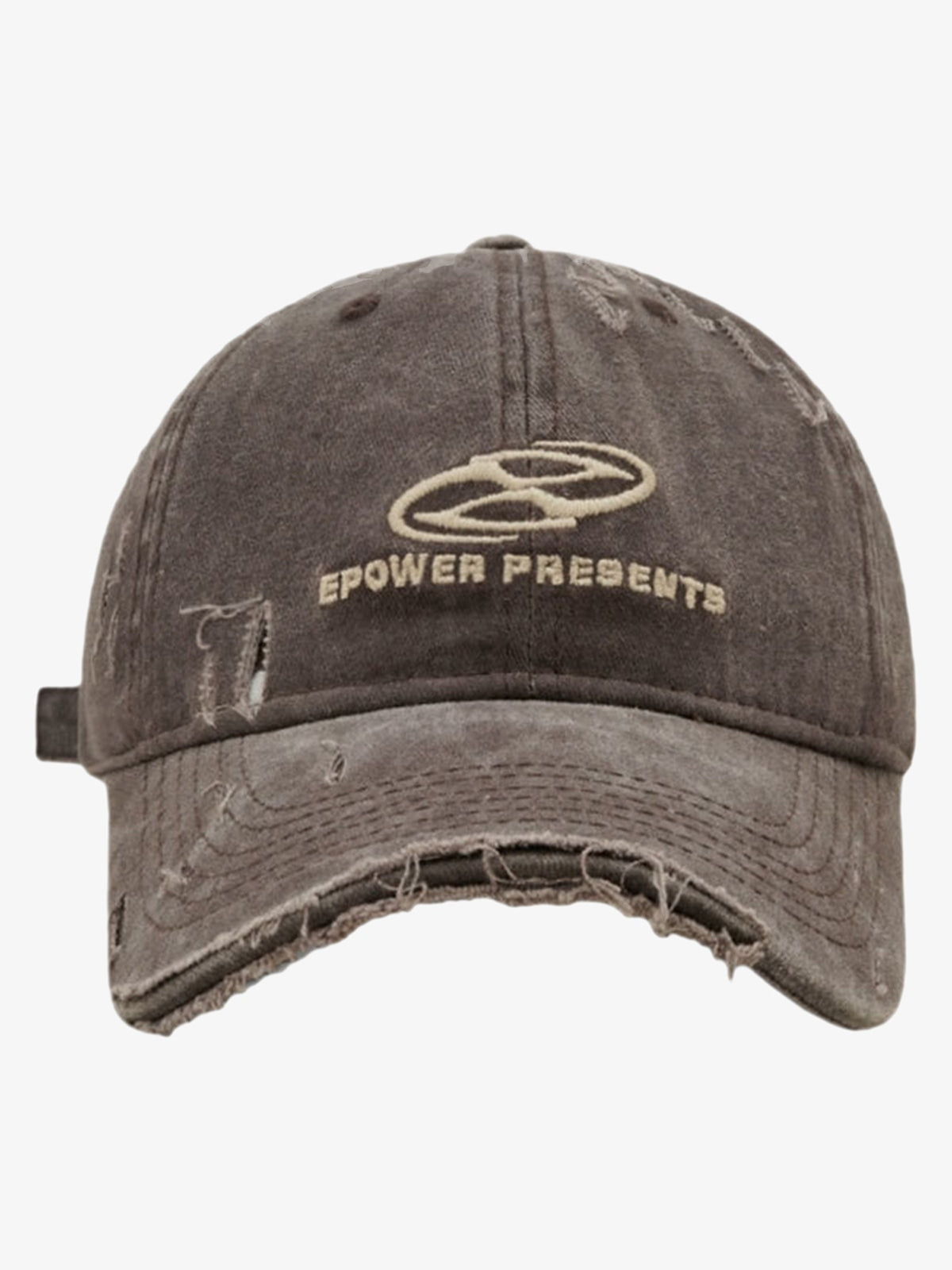 Omygoods Ripped Denim Baseball Cap