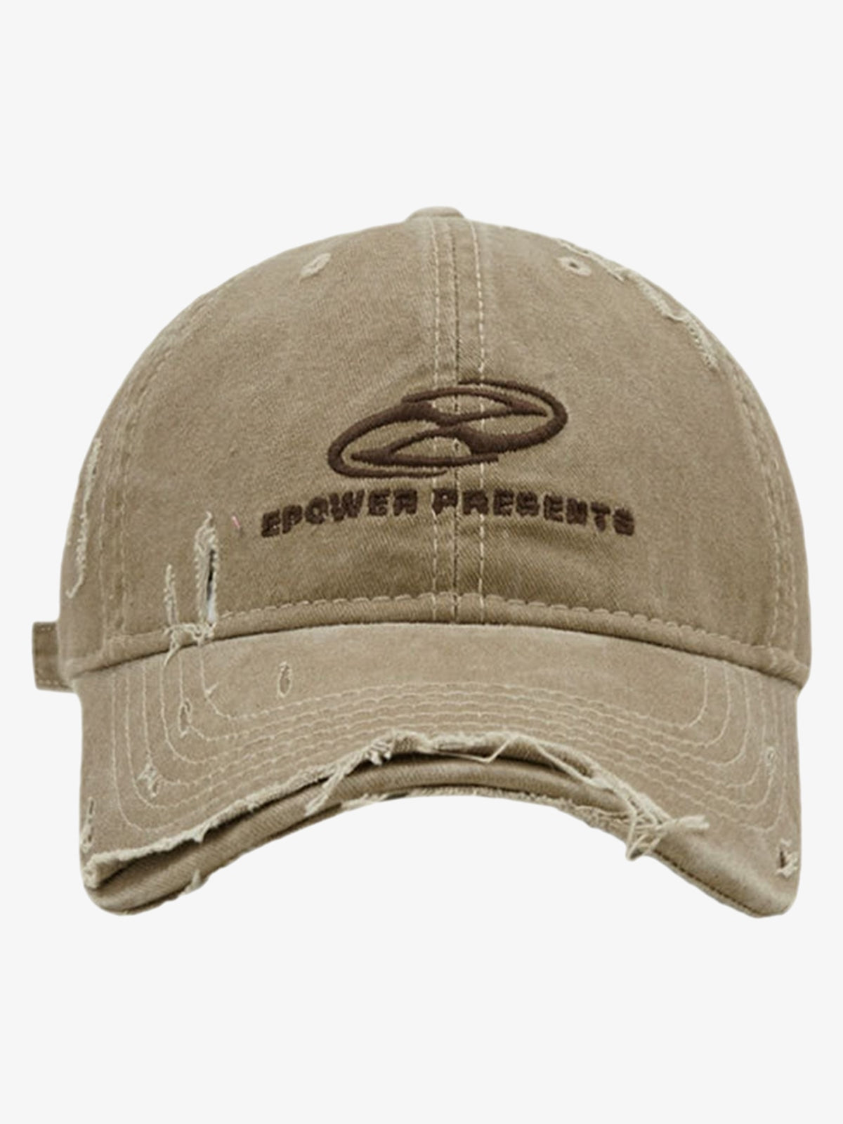 Omygoods Ripped Denim Baseball Cap