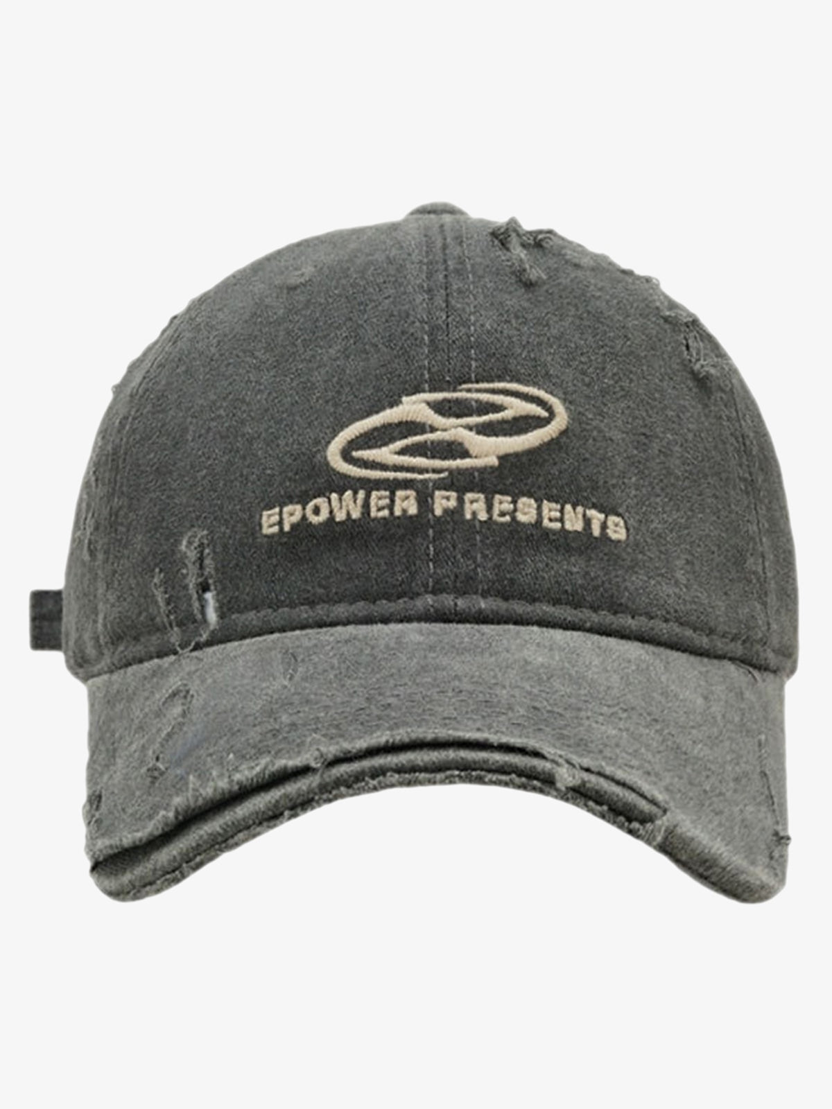 Omygoods Ripped Denim Baseball Cap