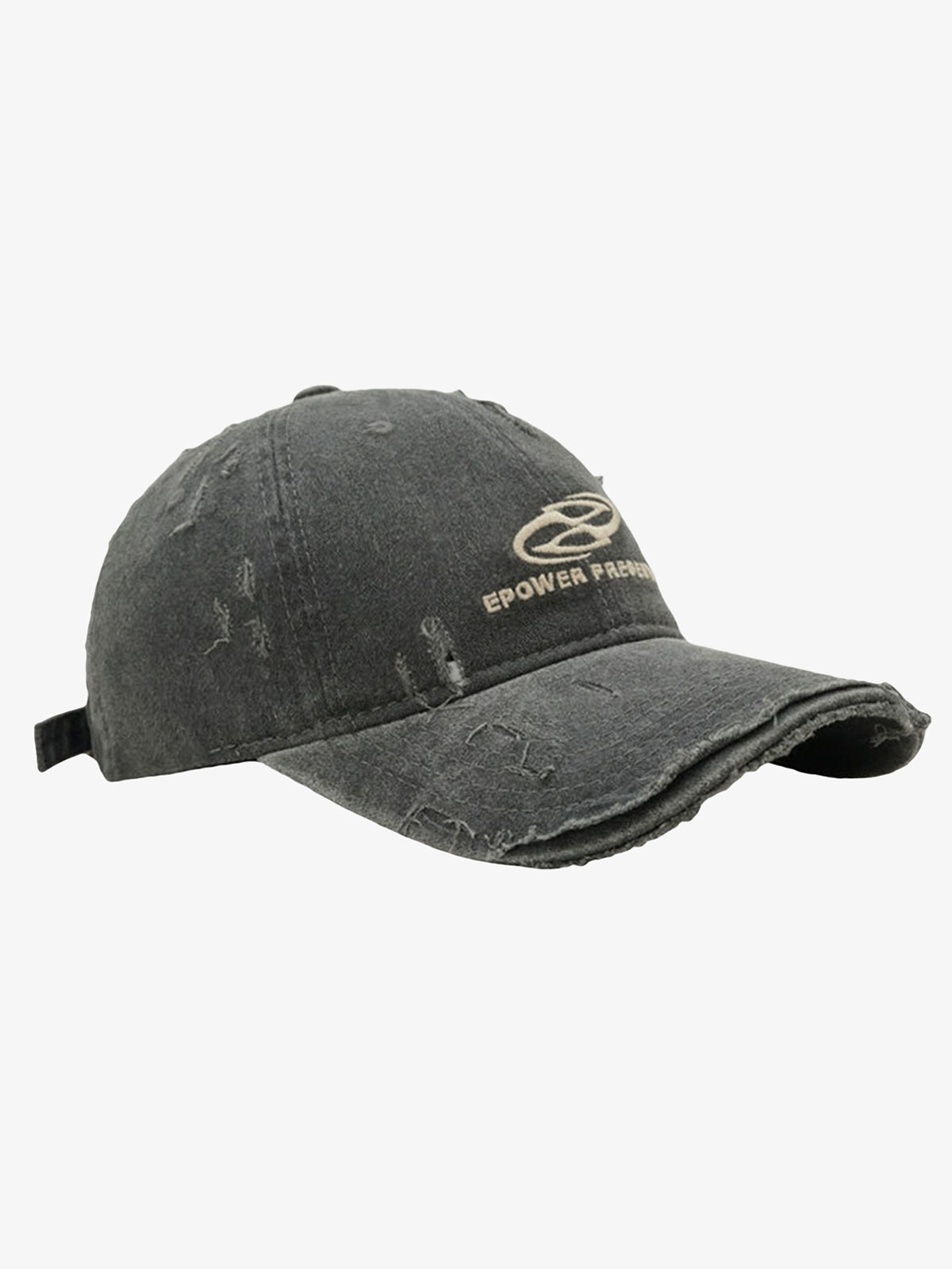 Omygoods Ripped Denim Baseball Cap