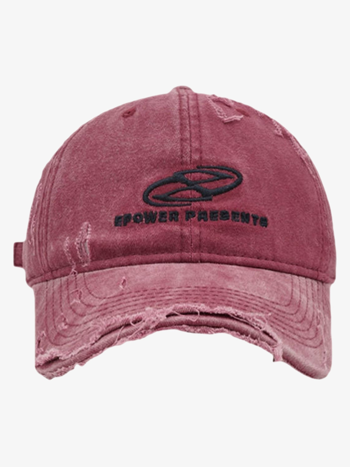 Omygoods Ripped Denim Baseball Cap