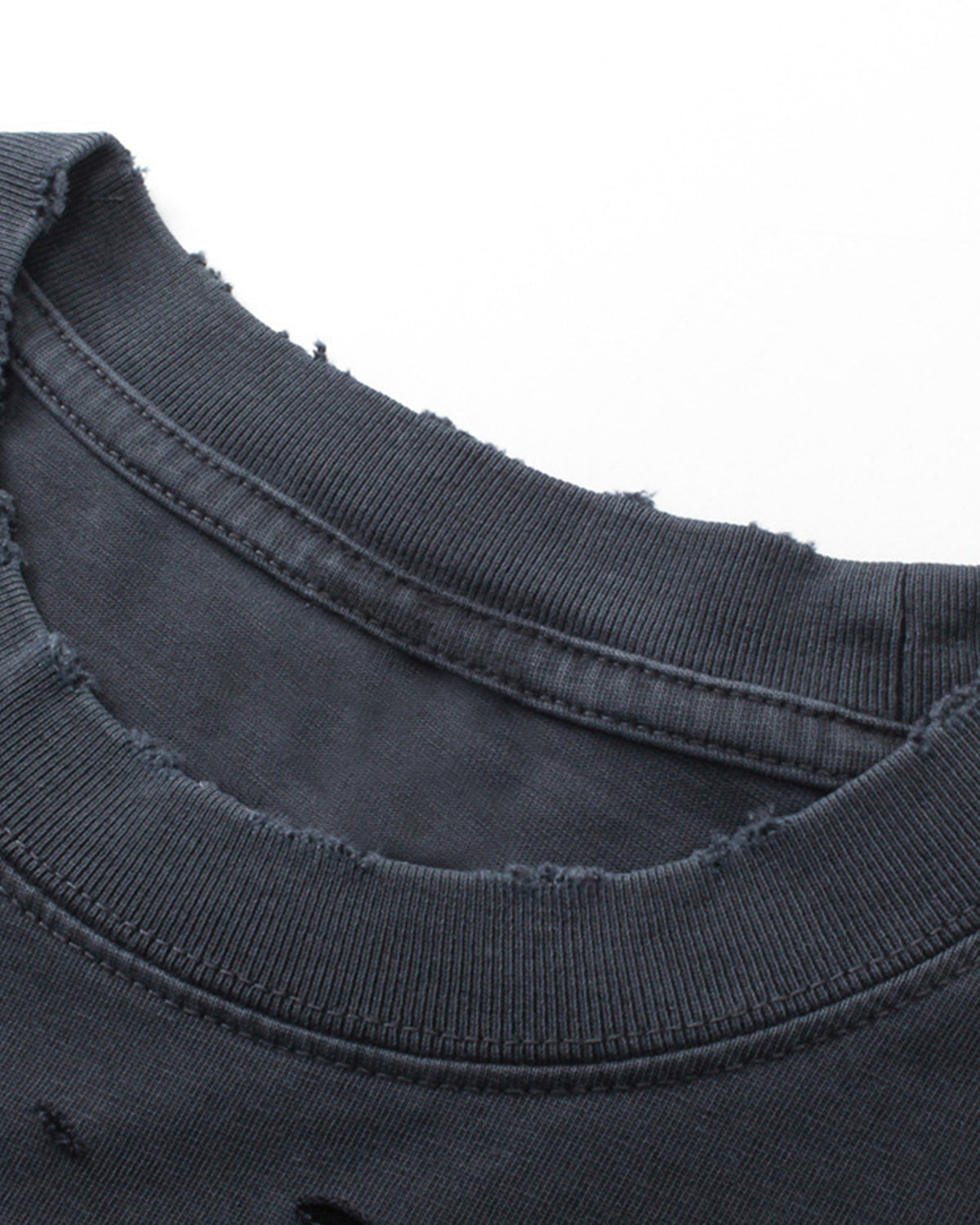 Omygoods Ripped Distressed Washed Oversized T-Shirt