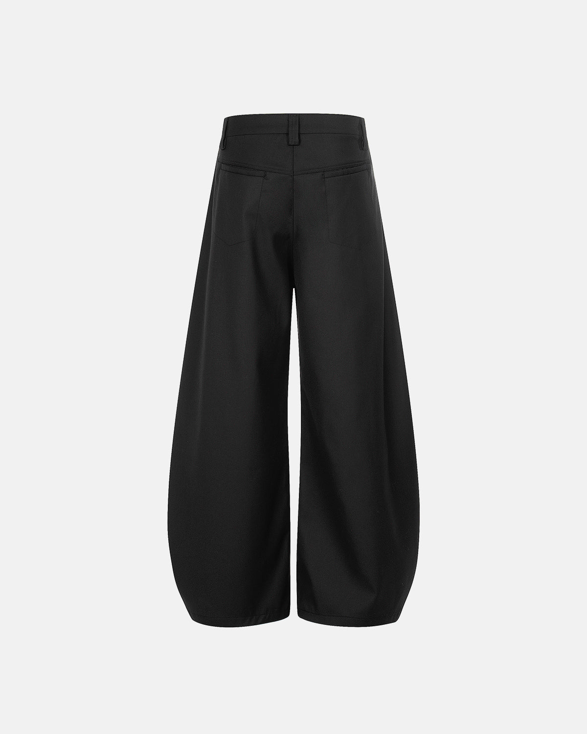 Omygoods Rope Belt Wide Leg Tailored Pants