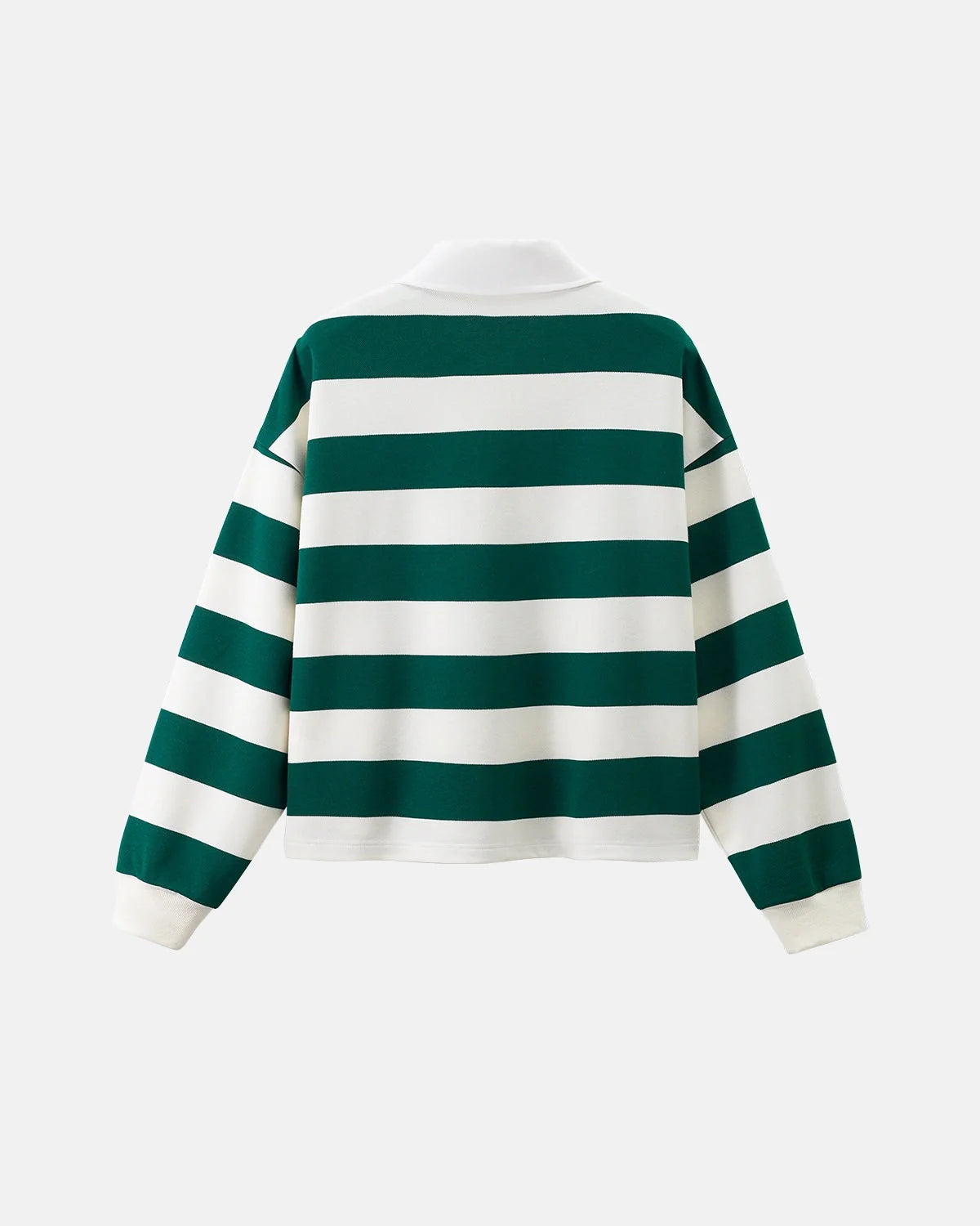 Omygoods Green Rugby Polo Shirt