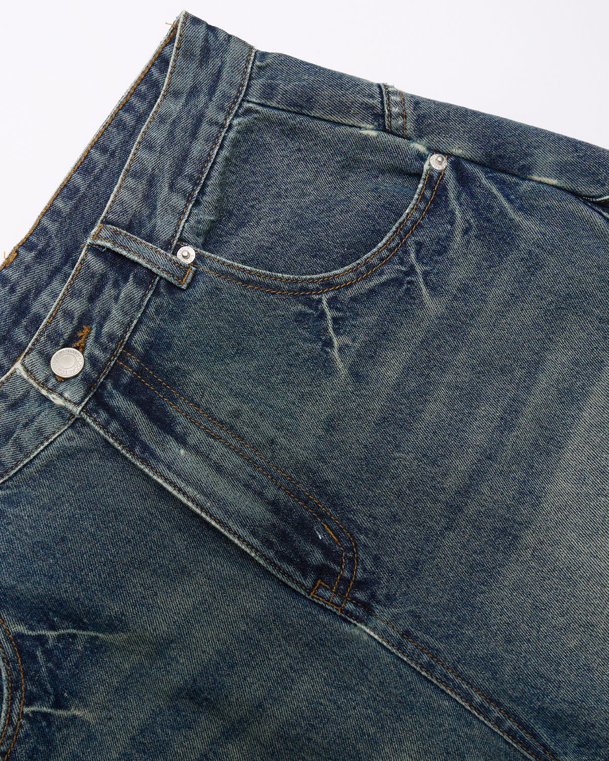 Omygoods Scimitar Denim Baggy Jorts