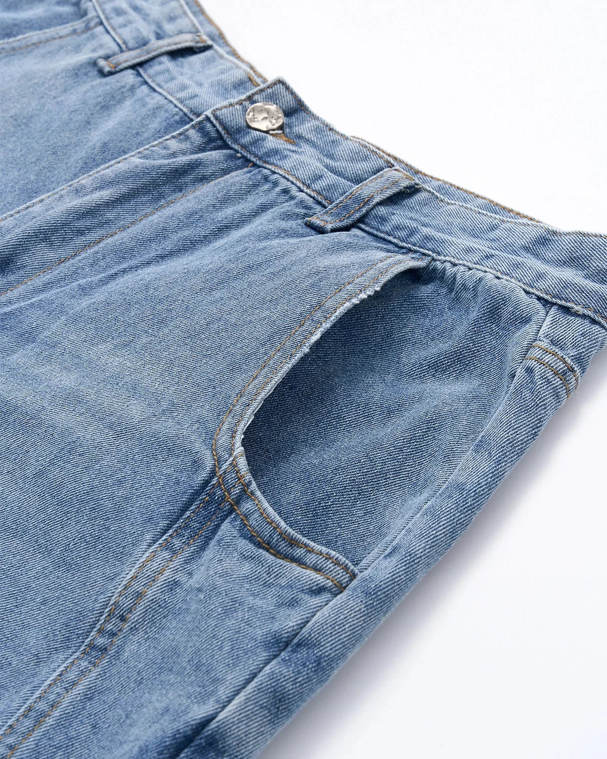 Omygoods Script Graphic Barrel Jeans