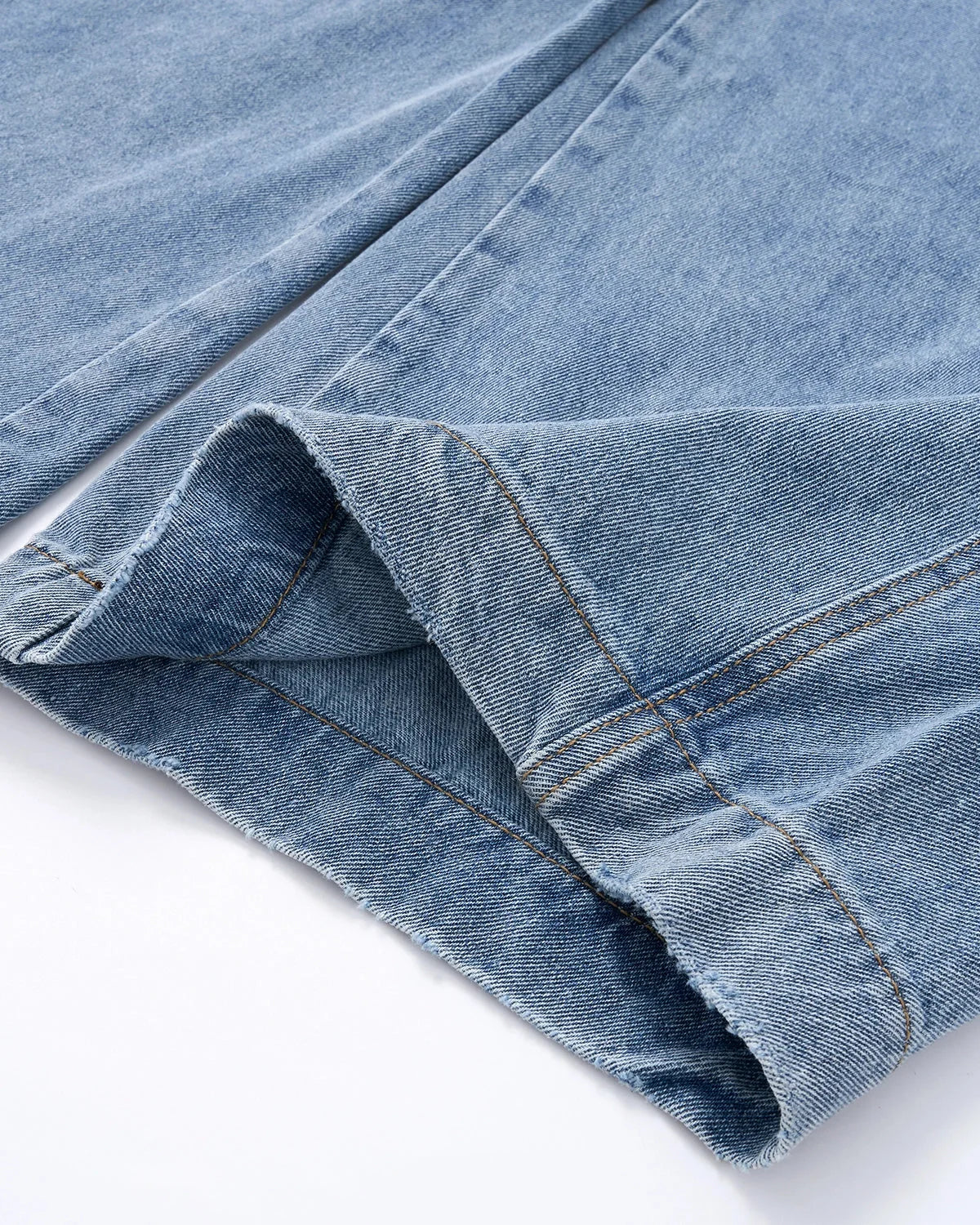 Omygoods Script Graphic Barrel Jeans