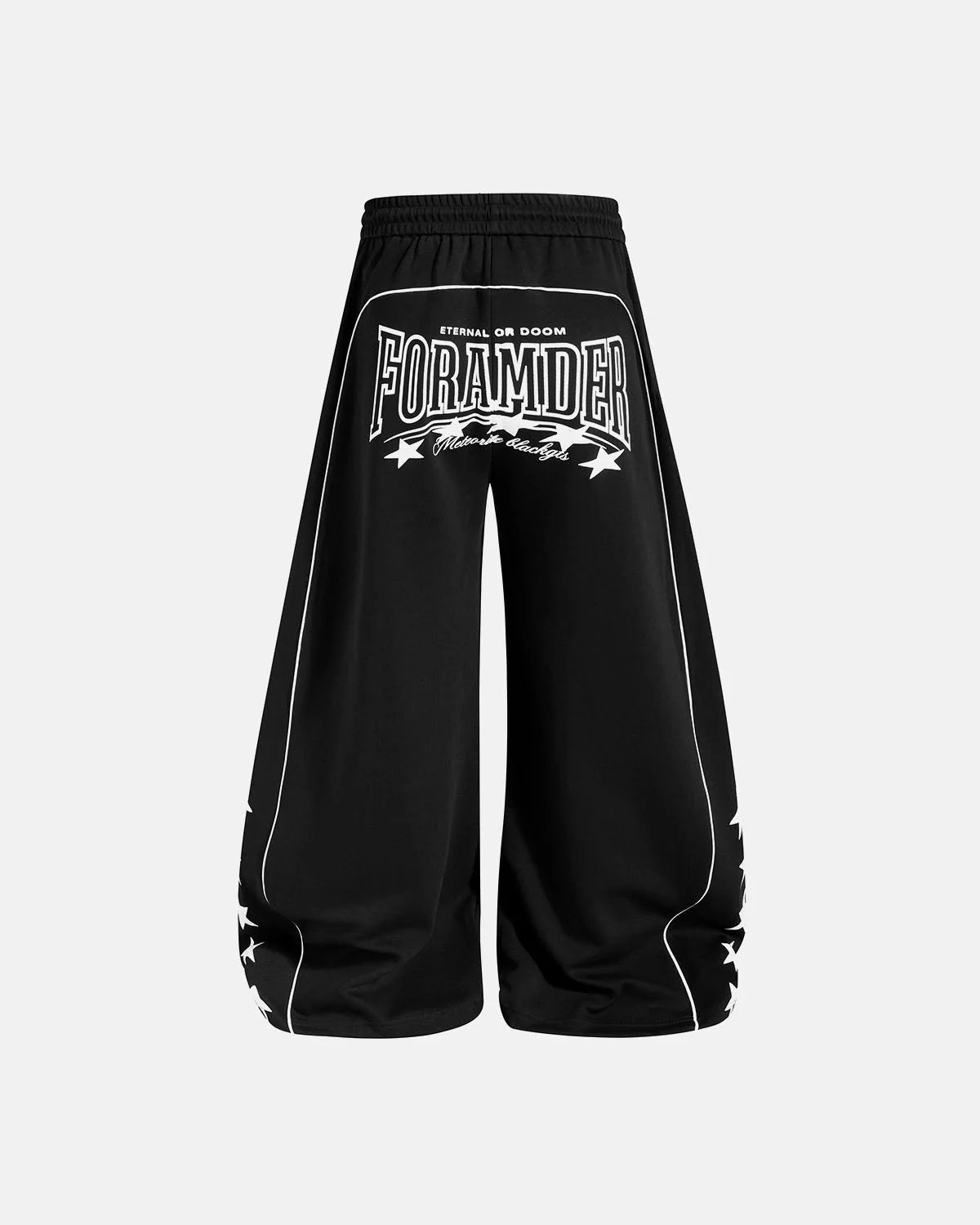Omygoods Script Graphic Barrel Sweatpants