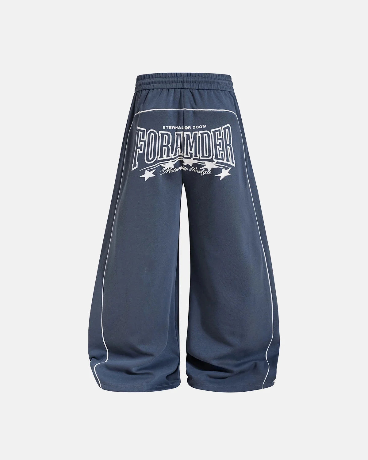 Omygoods Script Graphic Barrel Sweatpants