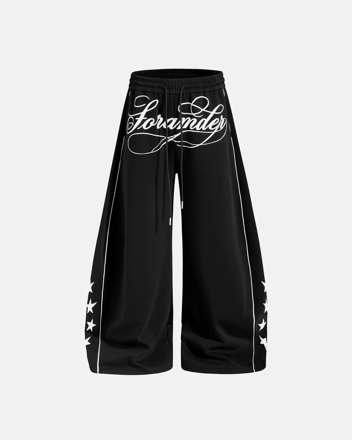 Omygoods Script Graphic Barrel Sweatpants
