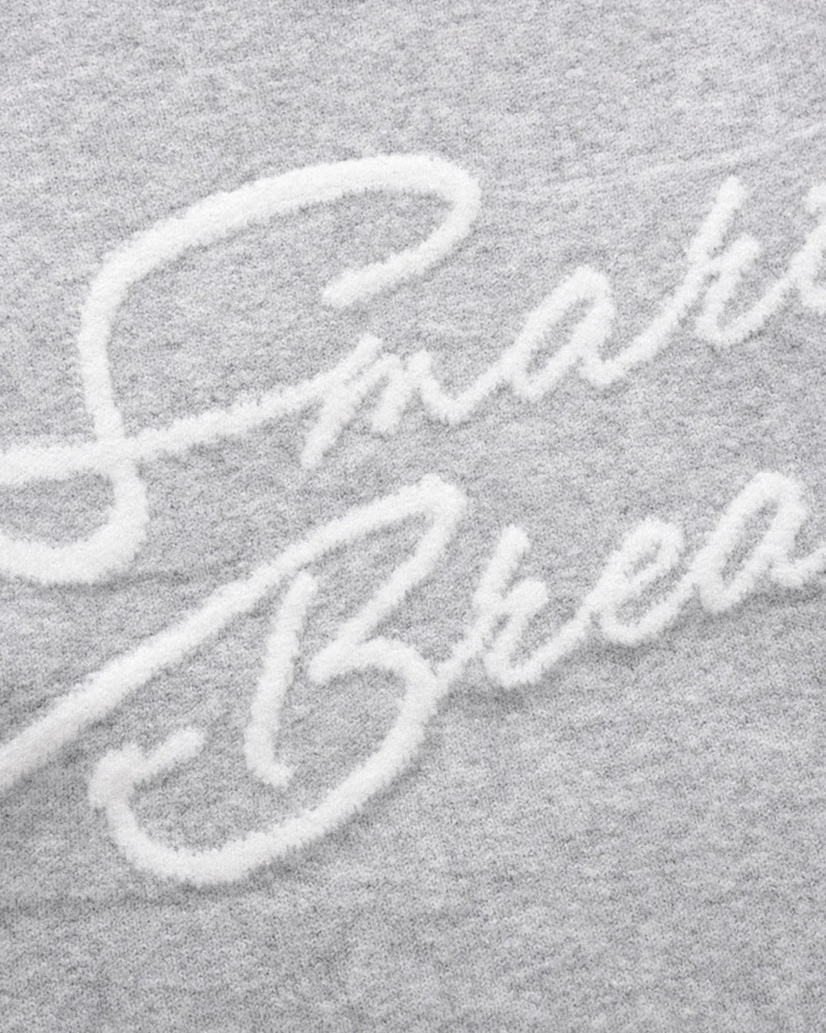 Omygoods Script Letter Graphic Knit Sweater