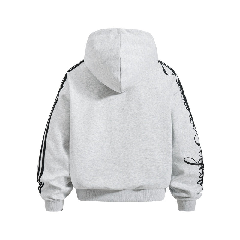Omygoods Script Stripe Baggy Sweatpants