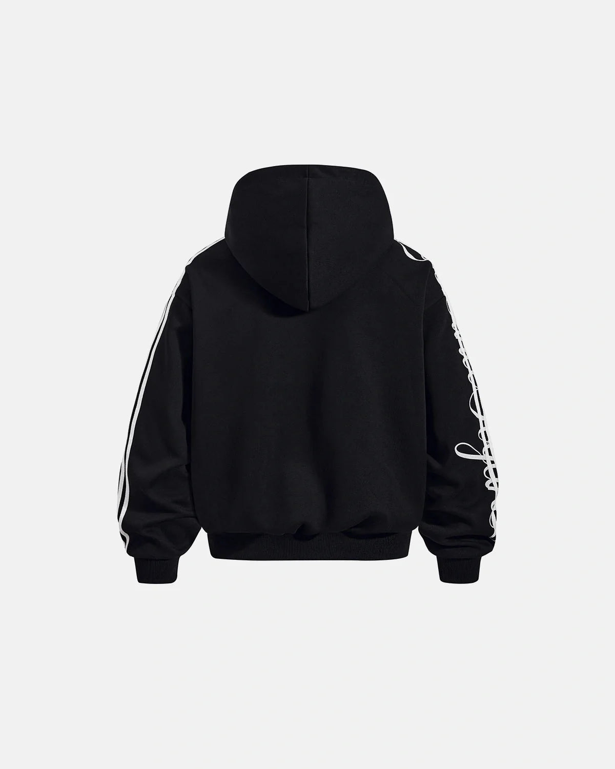 Omygoods Script Stripe Baggy Sweatpants