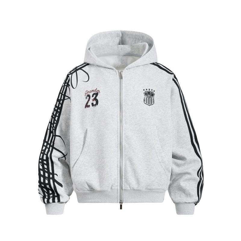 Omygoods Script Stripe Baggy Sweatpants