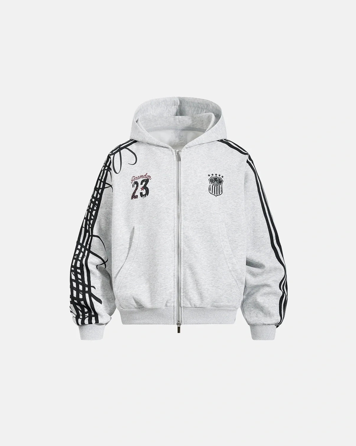 Omygoods Script Stripe Baggy Sweatpants