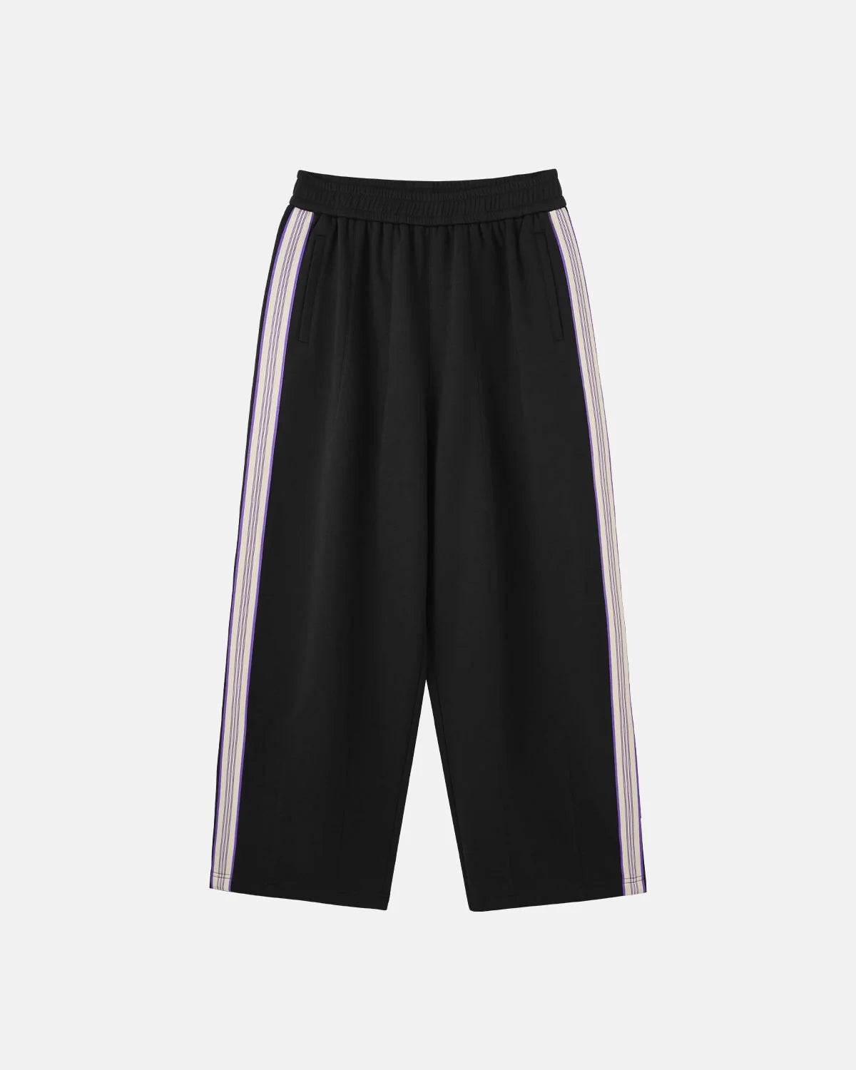 Omygoods Side Stripe Wide Leg Track Pants