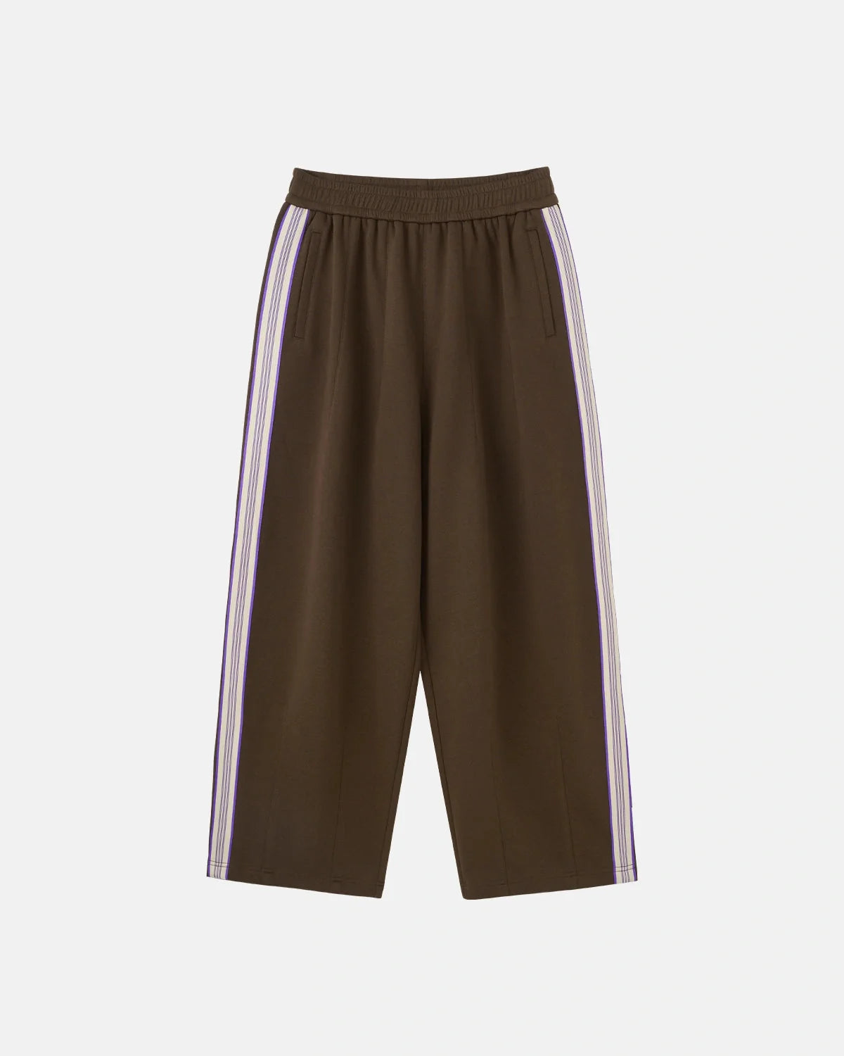 Omygoods Side Stripe Wide Leg Track Pants