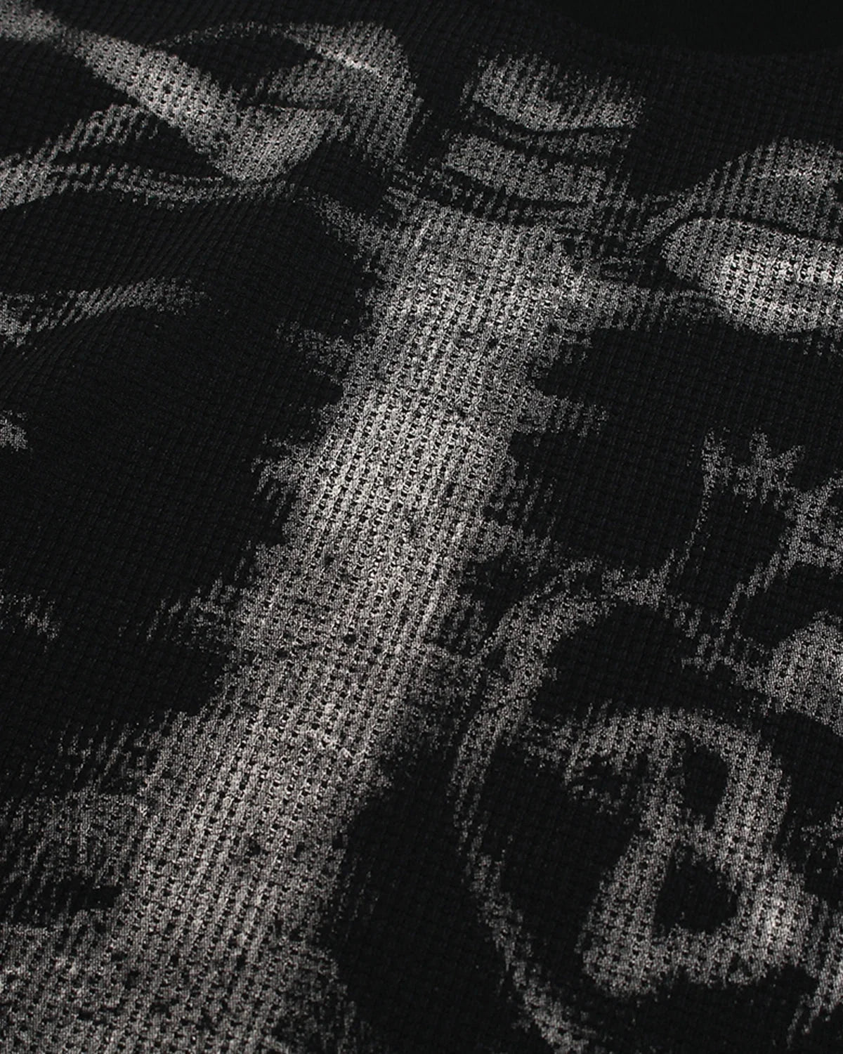 Omygoods Skeleton Graphic Washed Long Sleeve