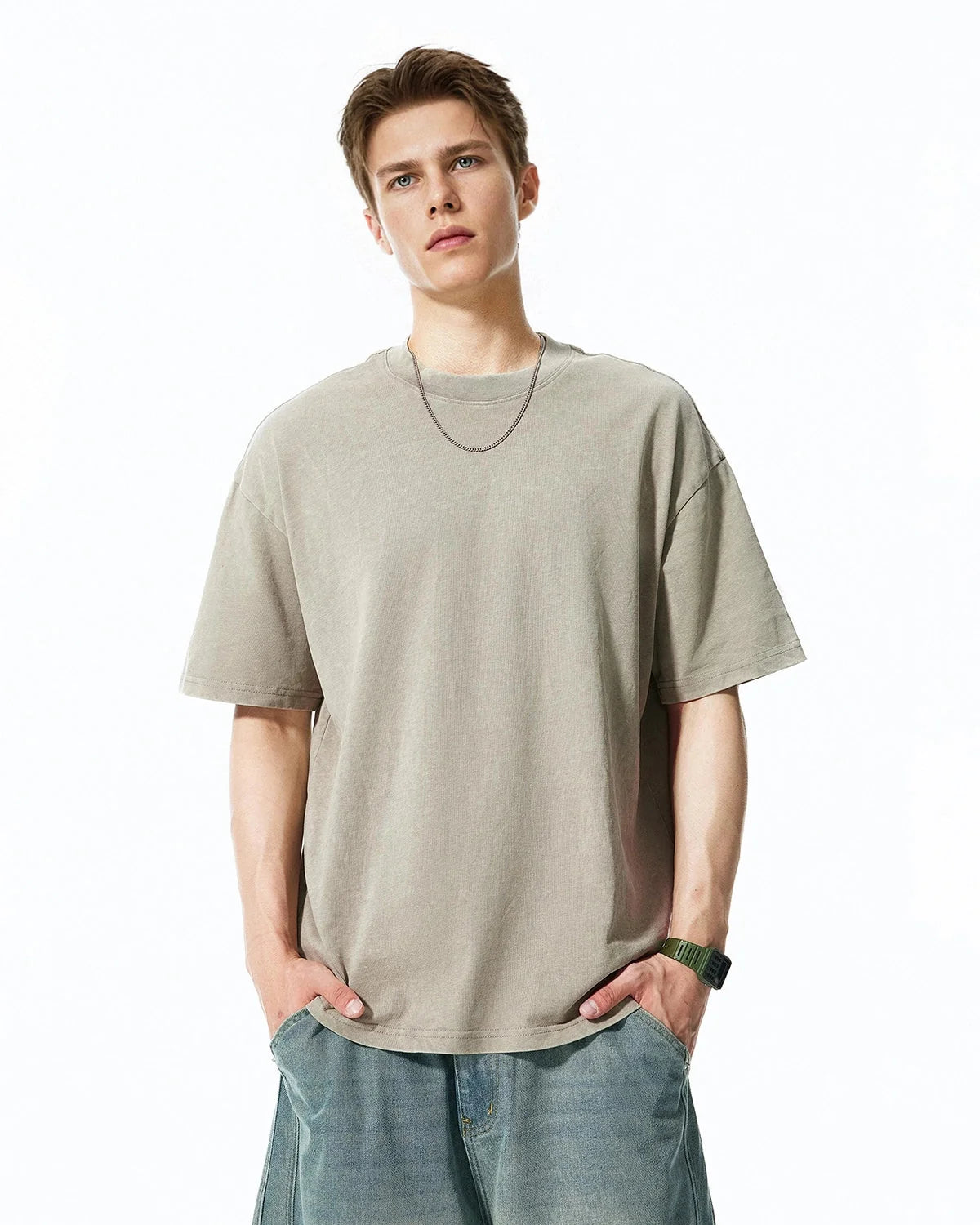 Omygoods Snow Flakes Wash Tee