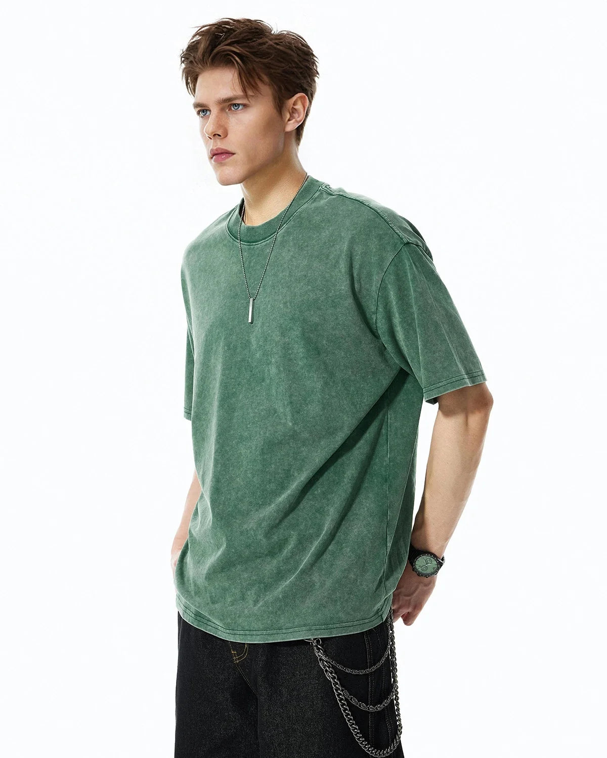 Omygoods Snow Flakes Wash Tee