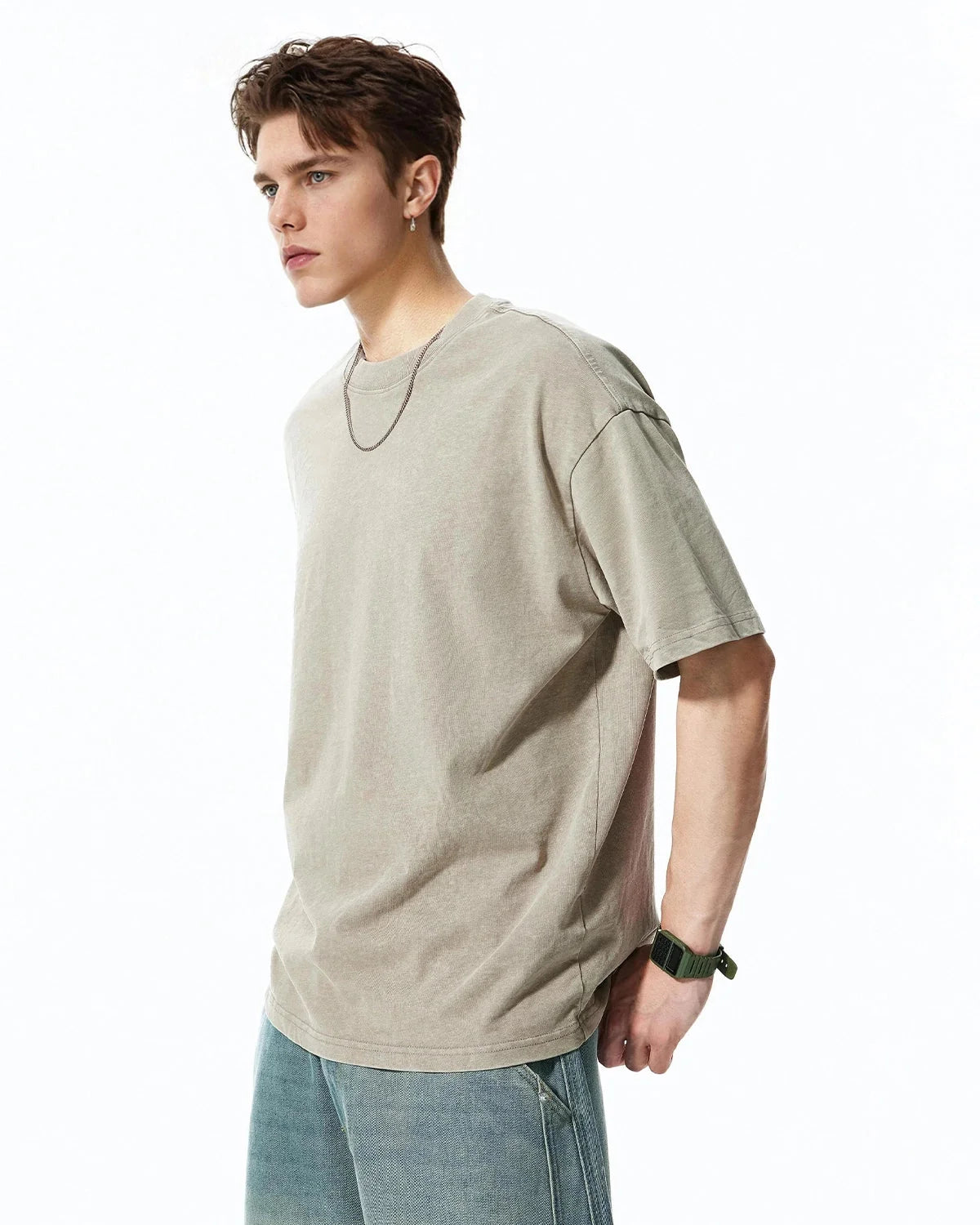 Omygoods Snow Flakes Wash Tee