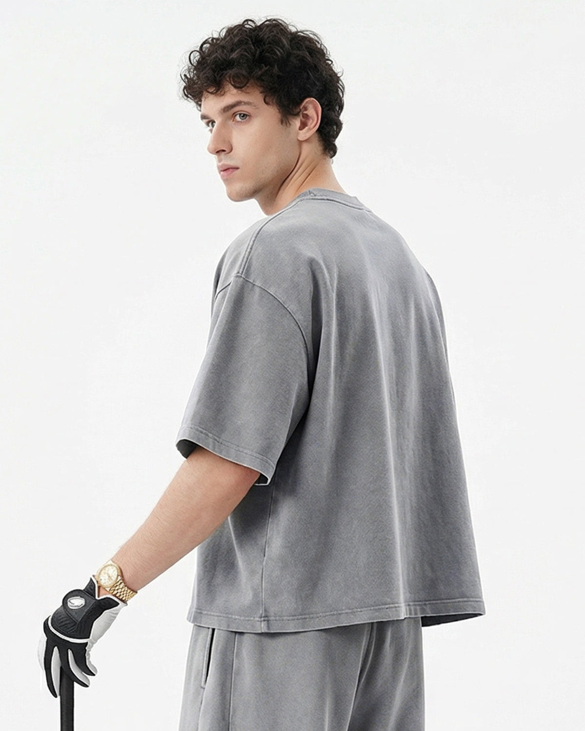 Omygoods Snow Washed Heavyweight Boxy T-Shirt