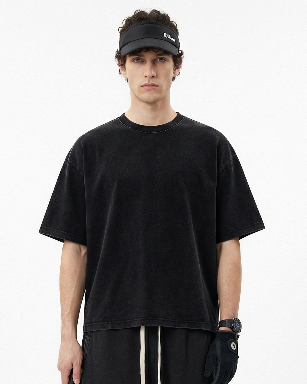 Omygoods Snow Washed Heavyweight Boxy T-Shirt