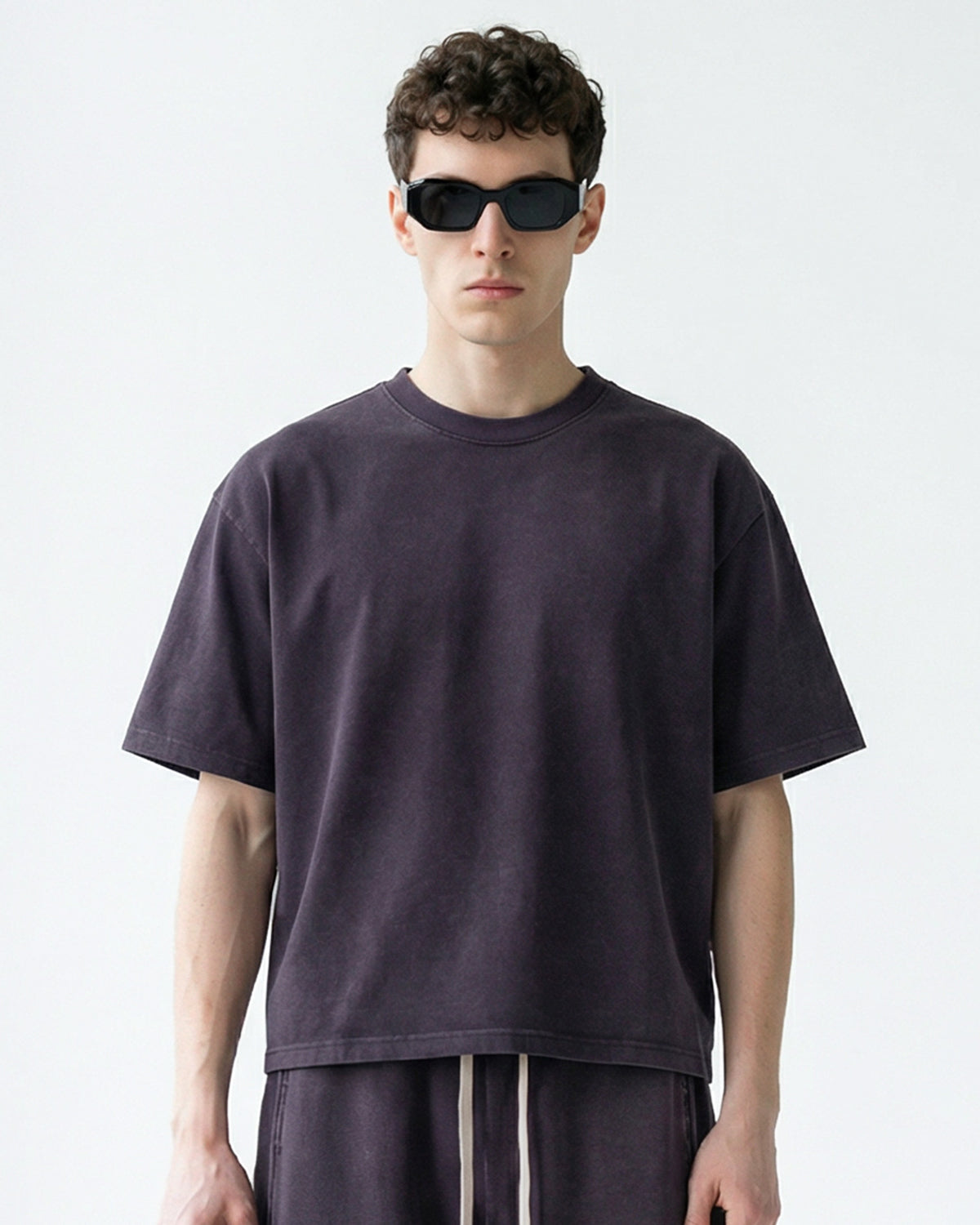 Omygoods Snow Washed Heavyweight Boxy T-Shirt