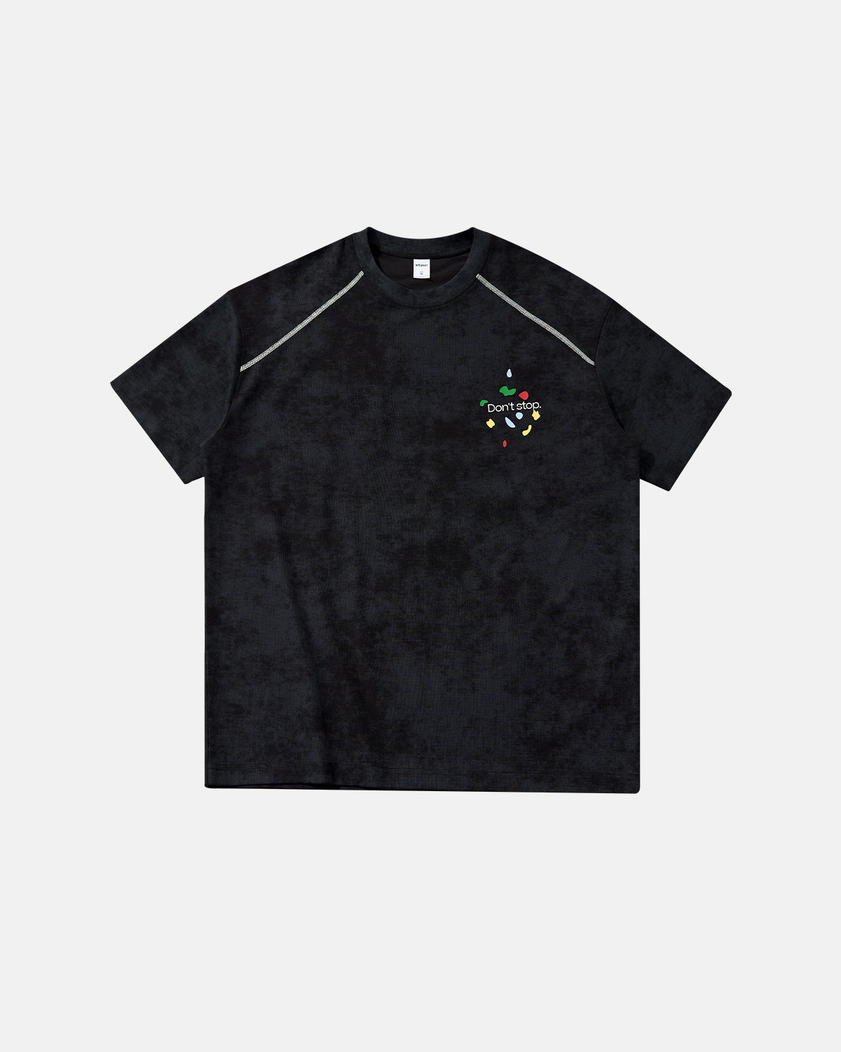 Omygoods Climbing Graphic Puff Print T-Shirt