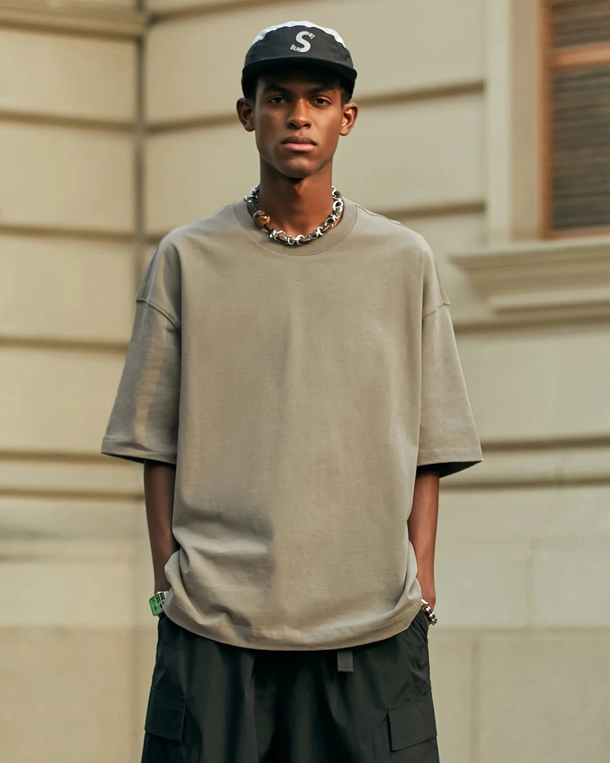 Omygoods Heavyweight Cotton Oversized T-Shirt