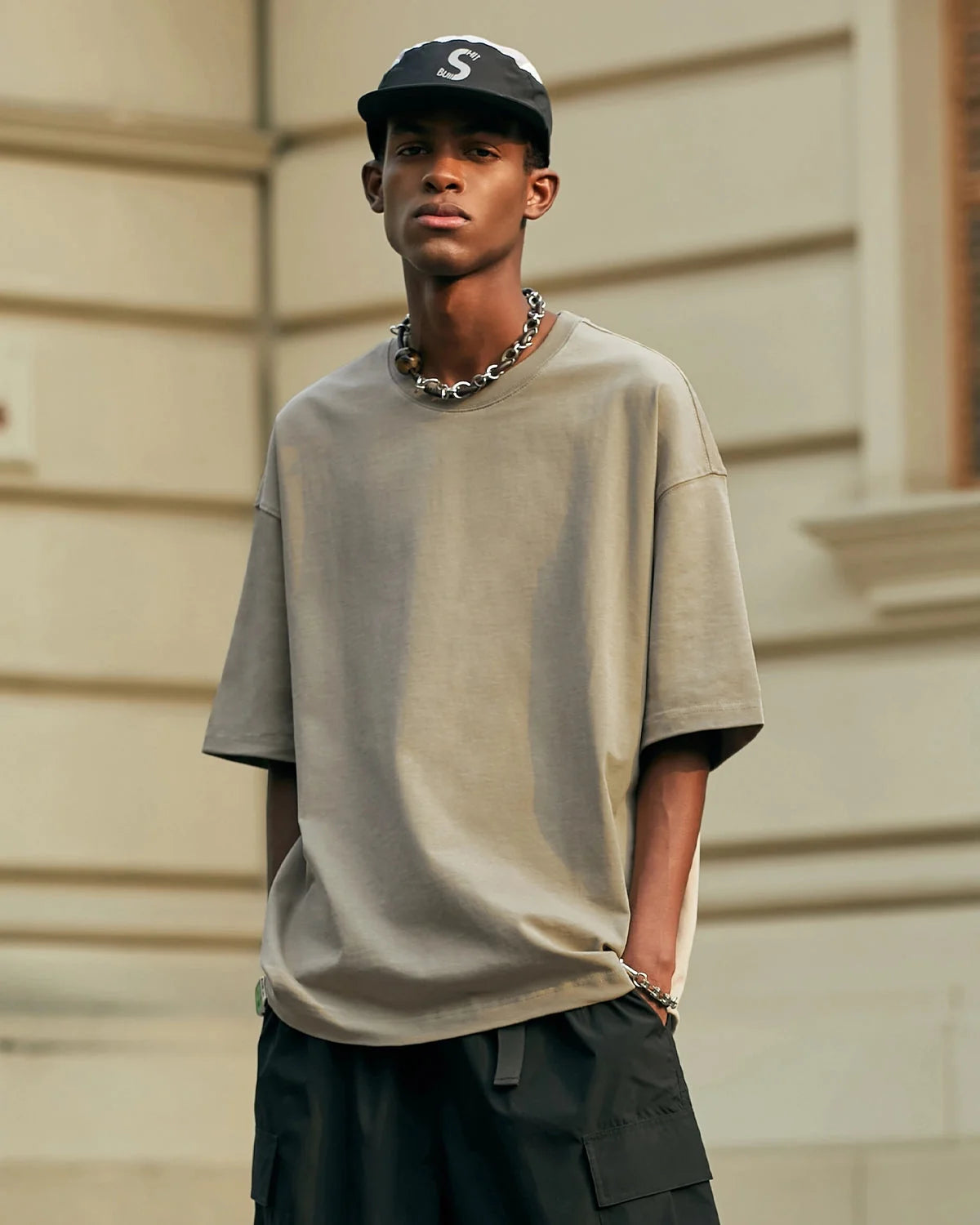 Omygoods Heavyweight Cotton Oversized T-Shirt