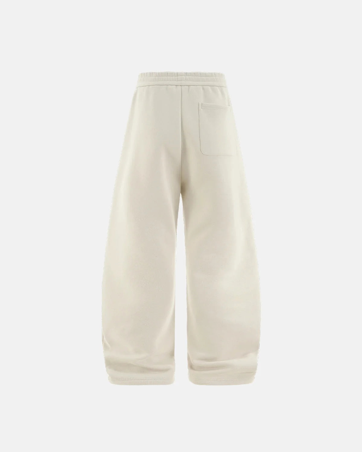 Omygoods Solid Color Fleece Barrel Sweatpant