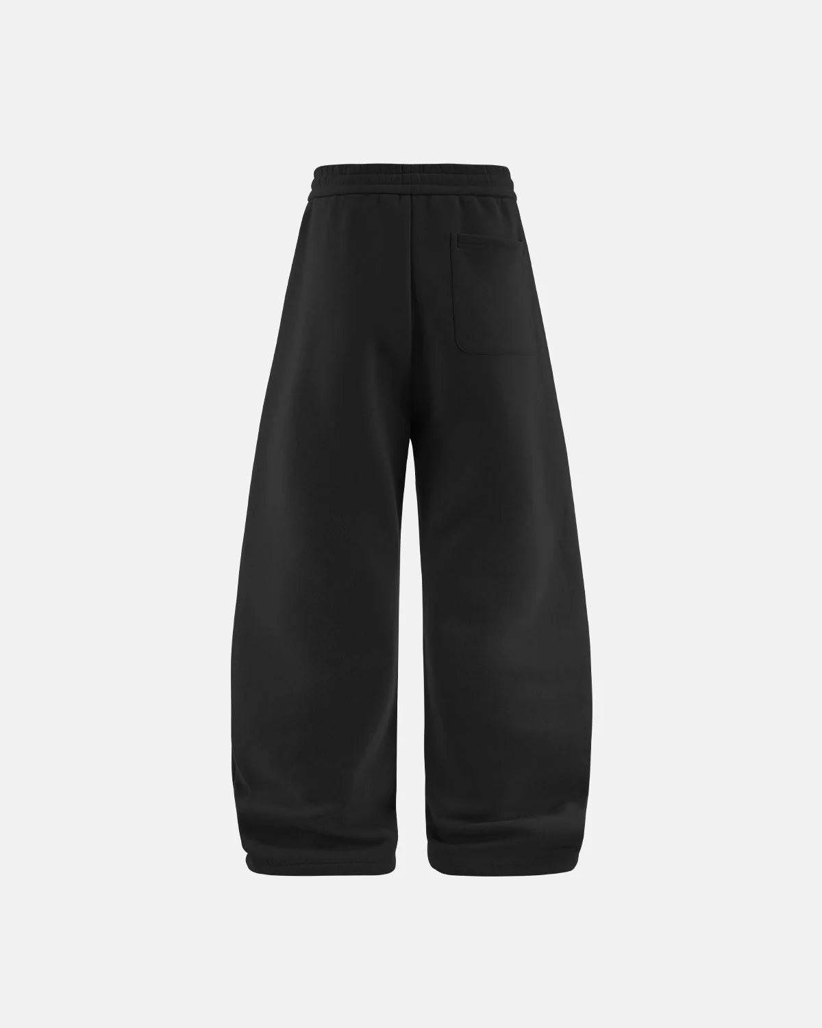 Omygoods Solid Color Fleece Barrel Sweatpant