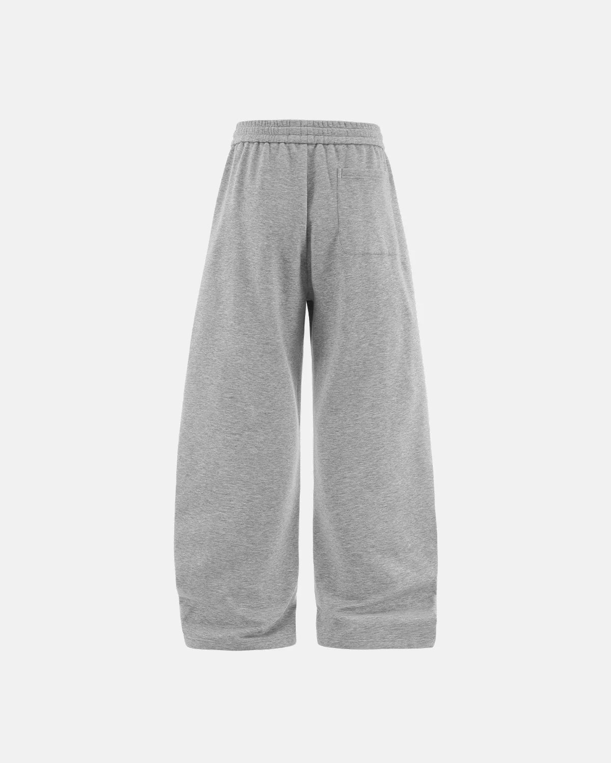Omygoods Solid Color Fleece Barrel Sweatpant