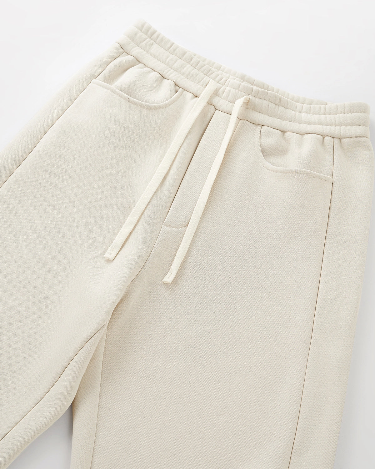Omygoods Solid Color Fleece Barrel Sweatpant