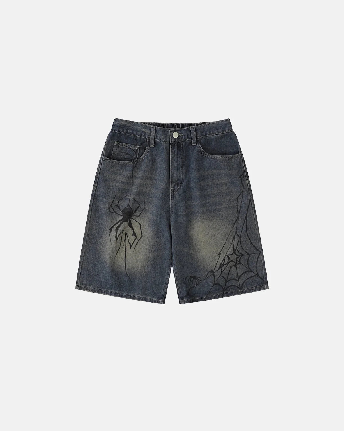 Omygoods Spider Straight Leg Jorts