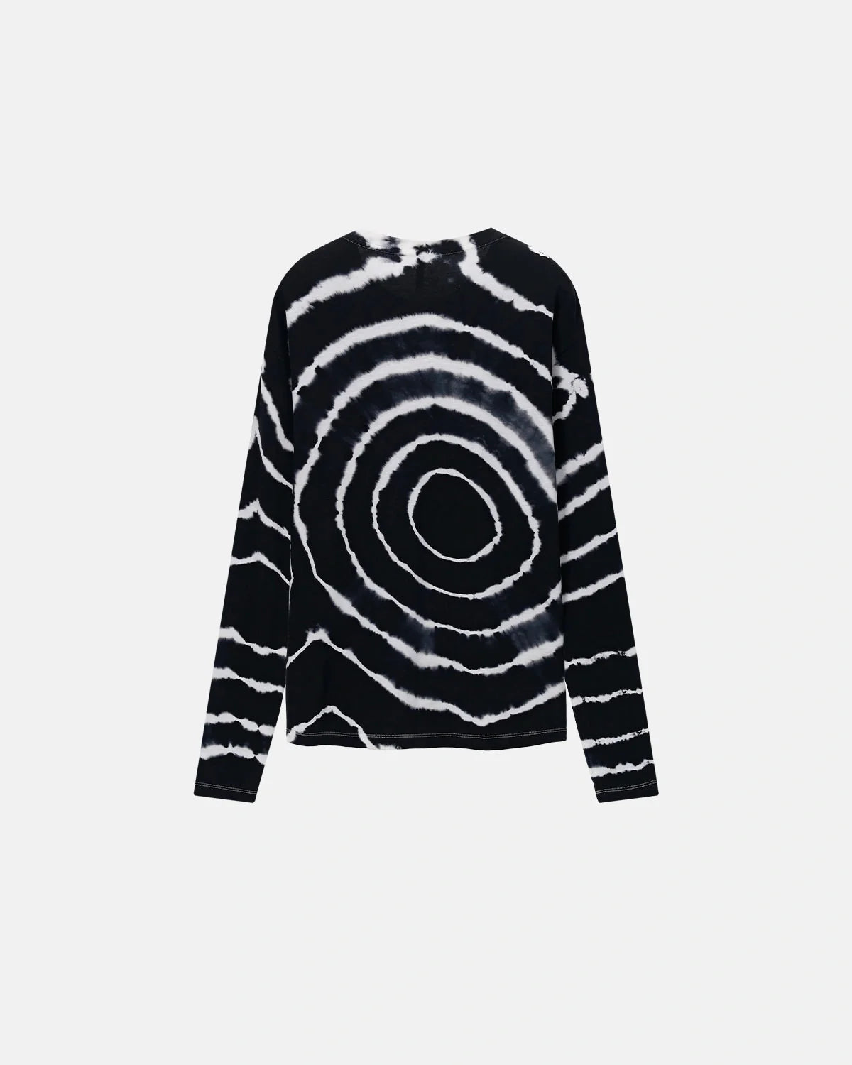 Omygoods Spiral Tie-Dye Wool Blend Long Sleeve T-Shirt