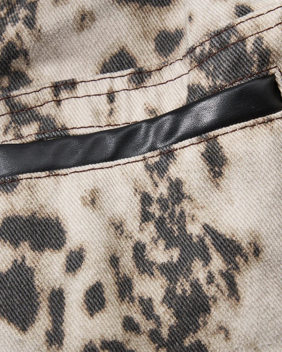 Omygoods Splatter Print Wide Leg Cargo Pants