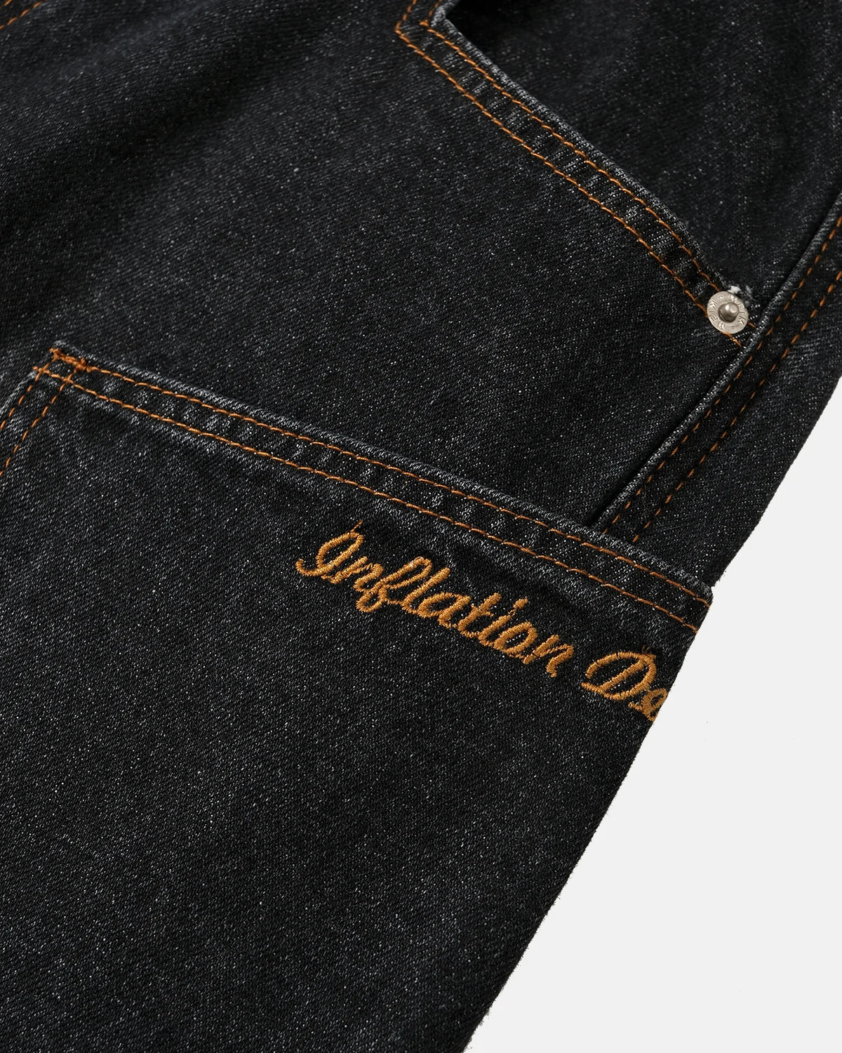 Omygoods Spray-Dyed Cargo Barrel Jeans