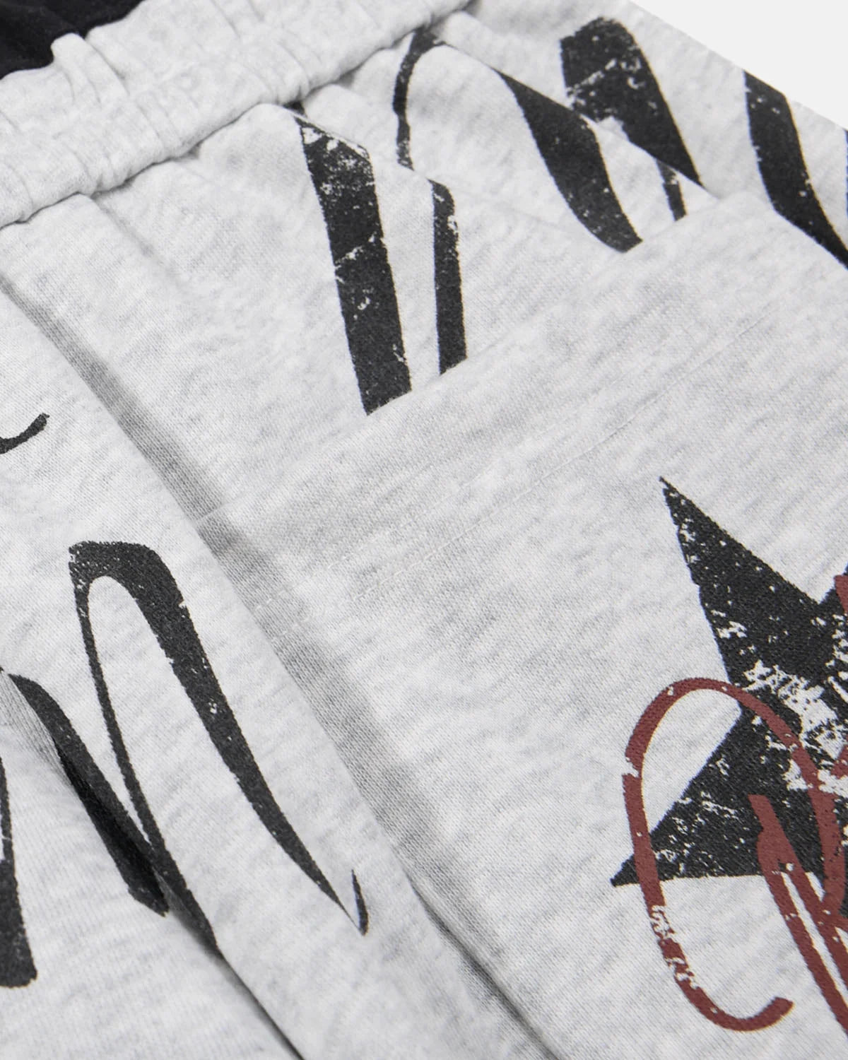 Omygoods Spray Graphic Barrel Sweatpants