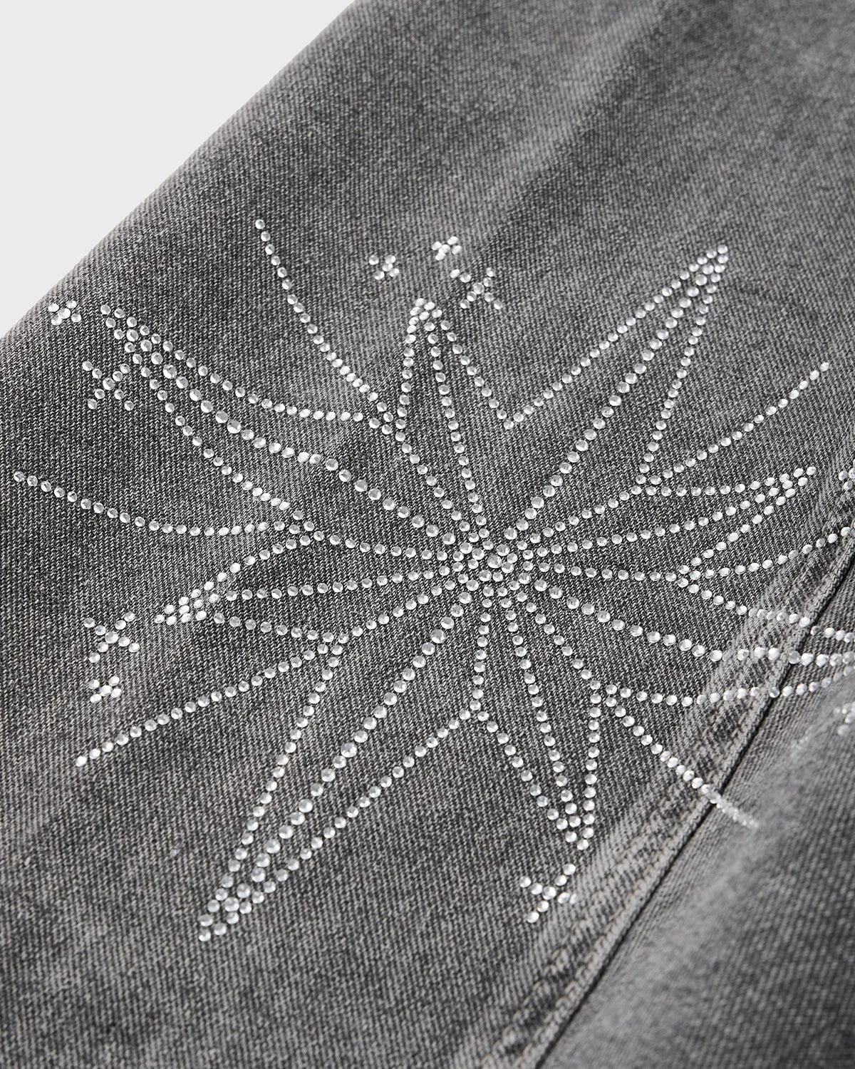 Omygoods Star Graphic Rhinestone Barrel Baggy Jeans