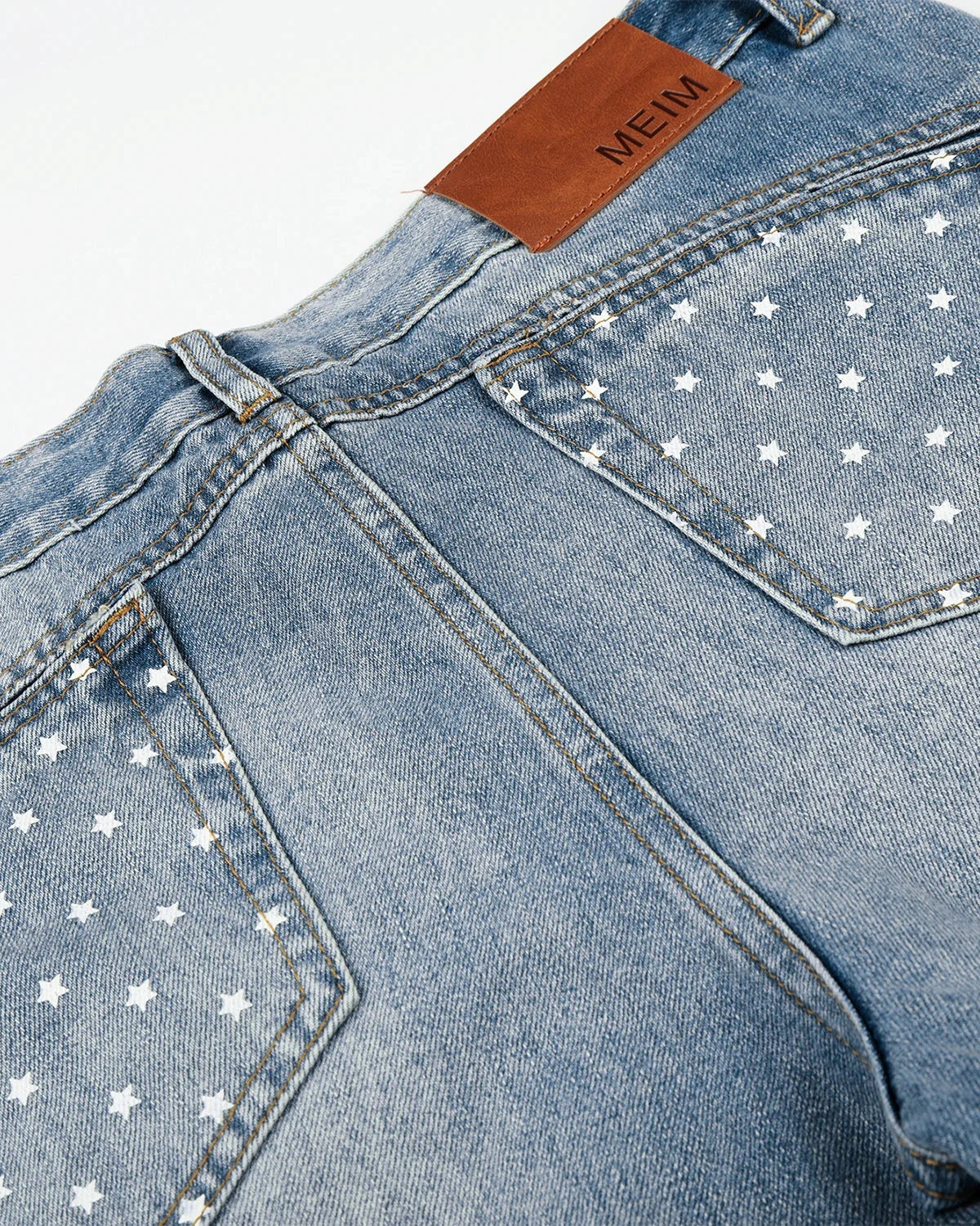 Omygoods Star Pocket Bootcut Jeans