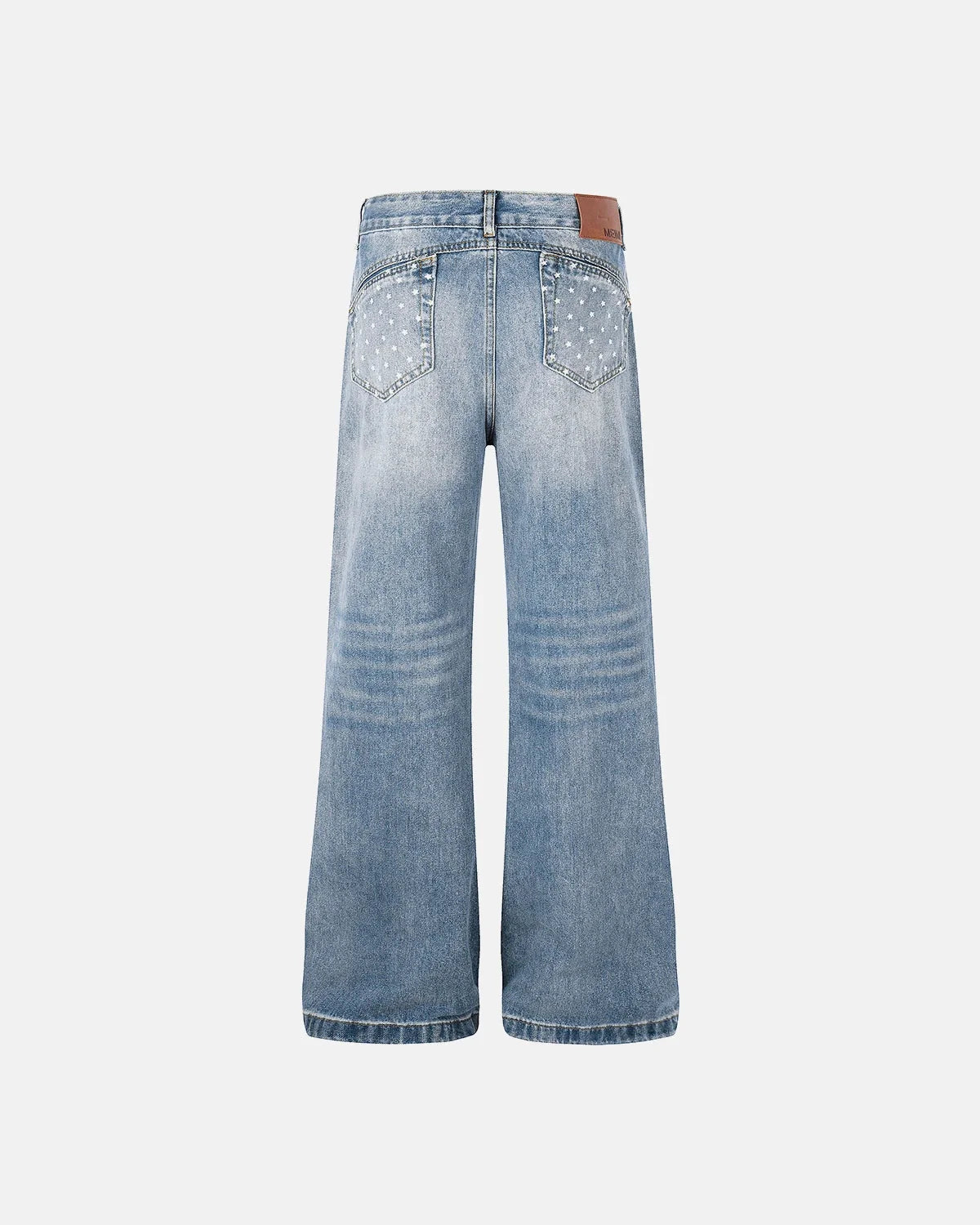 Omygoods Star Pocket Bootcut Jeans