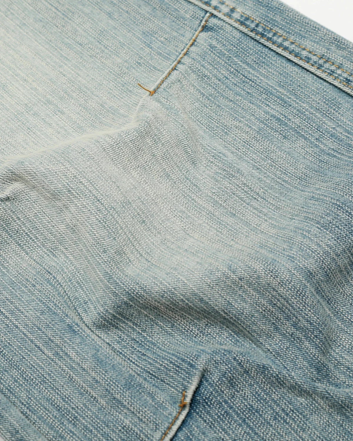 Omygoods Stitching Bamboo Weave Baggy Jeans