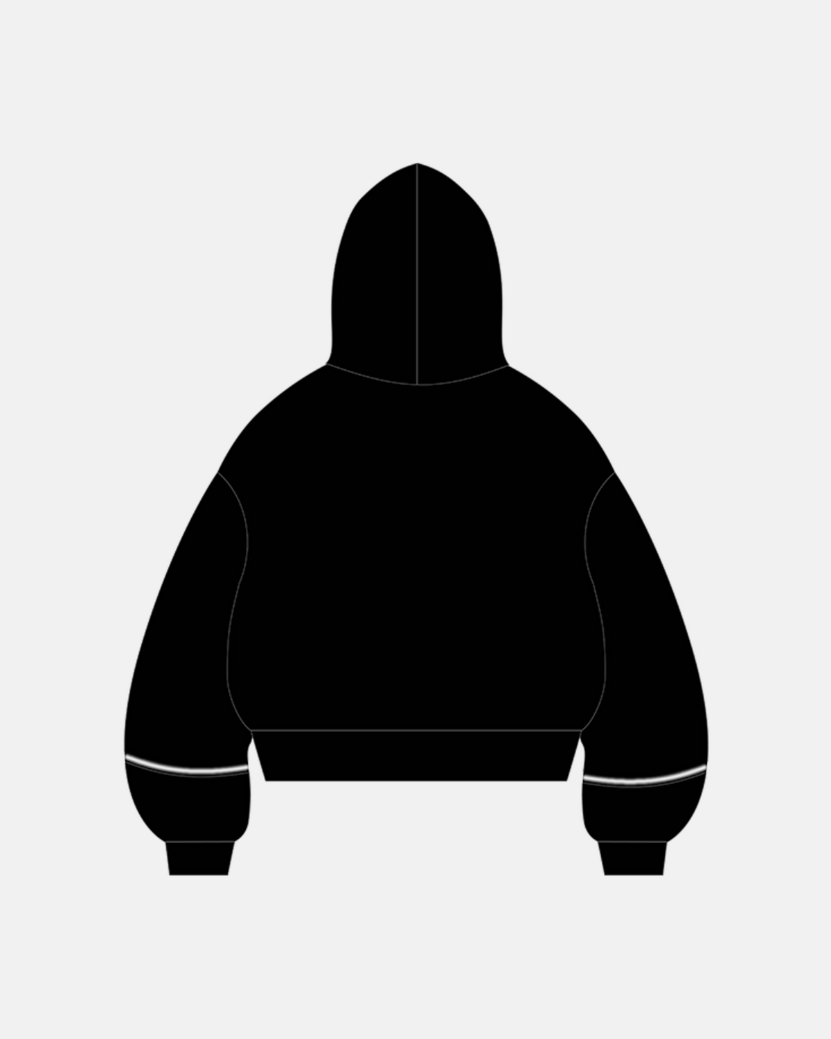 Omygoods Stitching Spray-Painted Hoodie