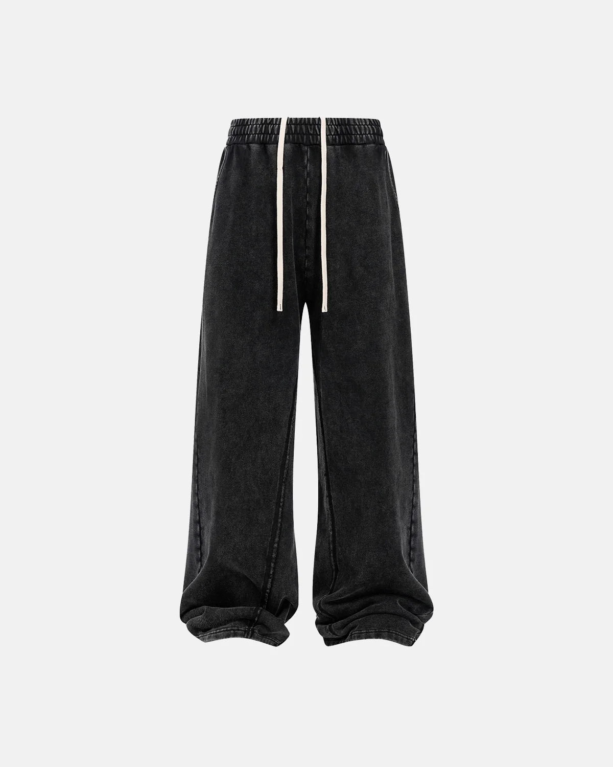 Omygoods Straight Leg Acid Wash Sweatpant
