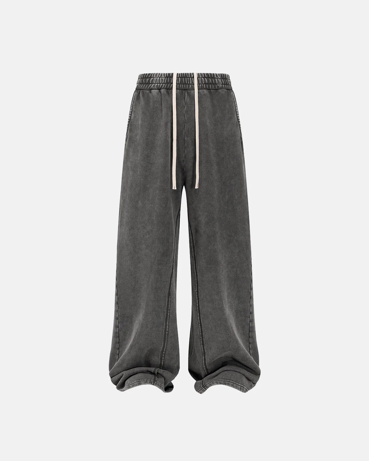 Omygoods Straight Leg Acid Wash Sweatpant