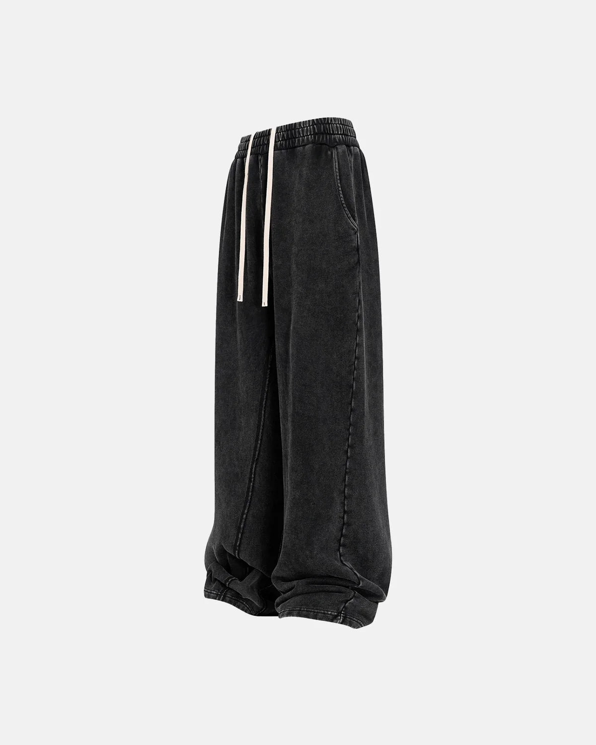 Omygoods Straight Leg Acid Wash Sweatpant